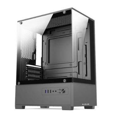 Imagem de Gabinete Gamer Bluecase BG-054 HIT, Mid tower, Micro ATX e Mini ITX, Frontal e , USB 3.0, Sem FANs-Unissex