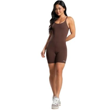 Imagem de Macaquinho Zero Transparencia Costa Cruzada Vekyo Roupa Para Academia Moda Fitness Musculação-Feminino