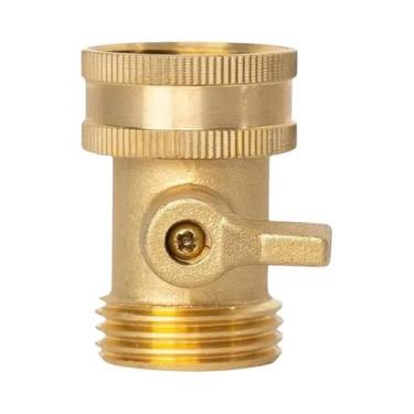 Imagem de Válvula De Desligamento Para Mangueira De Jardim Em Latão De 3/4 Poleg