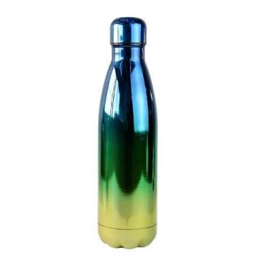 Imagem de Garrafa isotérmica em inox squeeze 500ml holográfica degrade - Show Ho