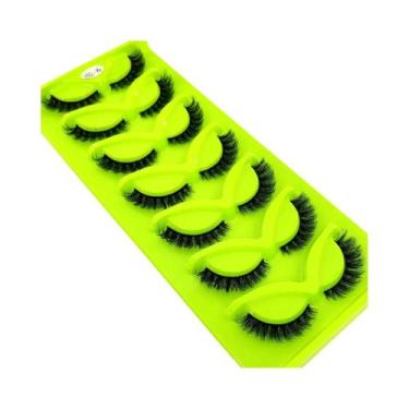 Imagem de Cílios Postiços Naturais E Volumosos Com Efeito Gatinho - 7 Pares De C
