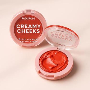 Imagem de Blush Cremoso Creamy Cheeks Natural Multifuncional 3 em 1 Fácil de Apl