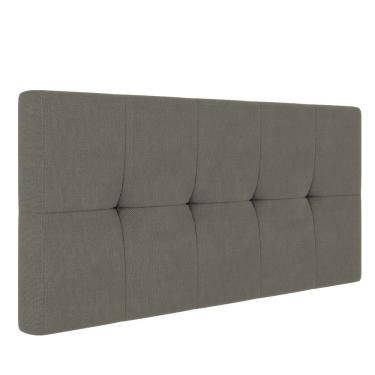 Imagem de Cabeceira Painel Nina Para Cama Box Casal 140 Cm Linho Grafite A26