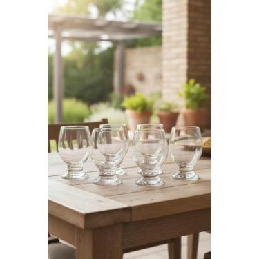 Imagem de Conjunto 6 Taças Cristal 250ml - Água, Suco, Vinho  Transpa - Congratu
