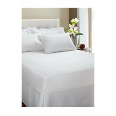 Imagem de Protetor Colchão Casal Impermeável 100% Algodão Toque Suave - Congratu