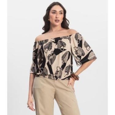 Imagem de Blusa Feminina Ciganinha Infinita Cor Preto-Feminino