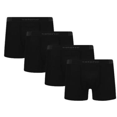 Imagem de Kit 4 Cuecas Sem Costura Microfibra Boxer Box Plus Size X1 X2 X3 - Sel