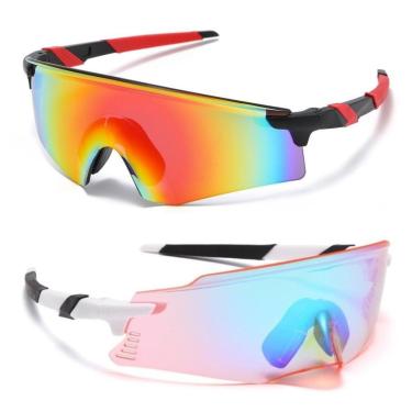 Imagem de Óculos Runner Ciclismo MTB Corrida Beach Tennis UV400 Kit 2-Unissex