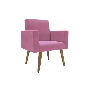 Imagem de 1 Poltrona Decorativa Para Recepção Consultório Manicure Barbearia Lin