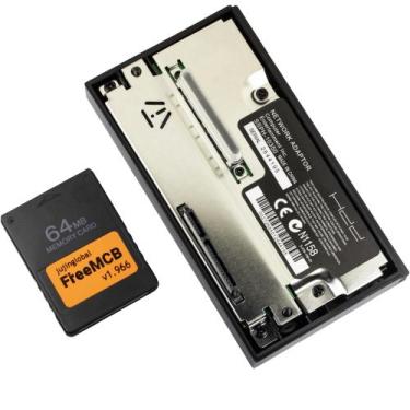 Imagem de Adaptador de rede HDD Hard Disk +cartão de memória 64MB para PS2 - juj