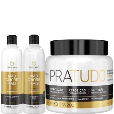 Imagem de Progressiva Borabella Não Chore 2x350ml + Pratudo 1kg