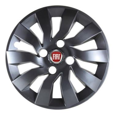 Imagem de Calota Esportiva Street 14 Grafite Fiat Palio Uno Siena Mobi - Descont