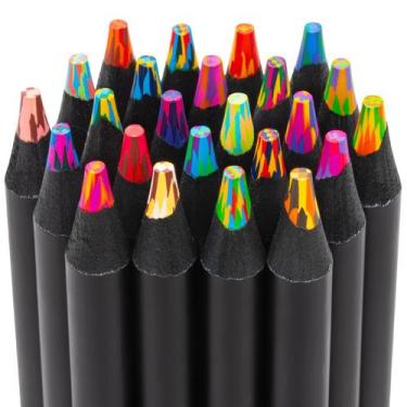 Imagem de Lápis de Cor Yangmei 24 Cores Arco-Íris para Artes