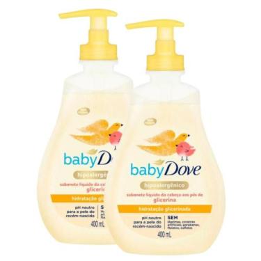 Imagem de Kit 2 Sabonete Líquido Baby Dove Hidratação Glicerinada 400ml