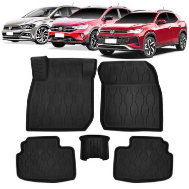 Imagem de Kit Tapete Elevado 5 Peças Bandeja Vw Nivus 2020 Até 2025 - Sanfris