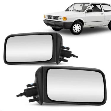 Imagem de Par Retrovisor Externo Gol Parati Voyage G1 Quadrado 1988 a 1994 Contr