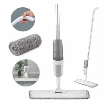 Imagem de Rodo Mop Spray Esfregao 3 Em 1 Limpa Seca Vassoura Dispenser