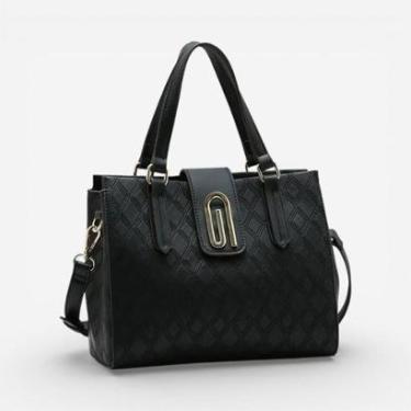 Imagem de Bolsa Feminina Chenson Mão Texturizado Preta-Feminino