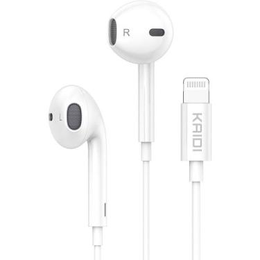 Imagem de Fone de Ouvido Lightning com Fio Mic Estéreo Kaidi KD-7010