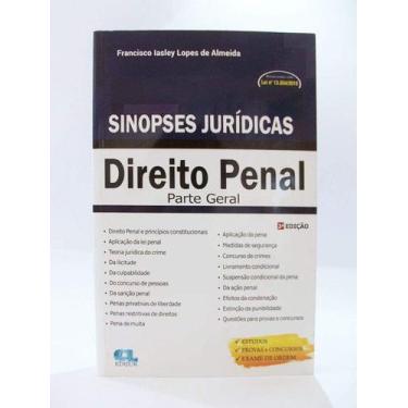 Imagem de Sinopses de direito penal parte geral - EDIJUR/CL EDIJUR/MARIA LOURDES