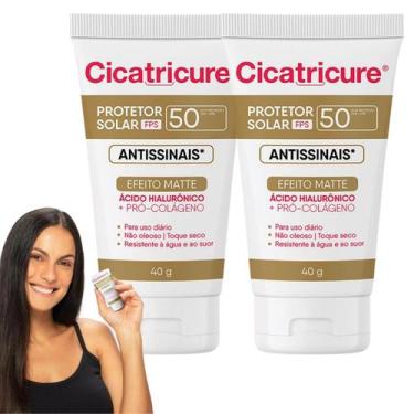 Imagem de Kit Cicatricure Protetor Solar Facial FPS50 Antissinais Efeito Matte Á