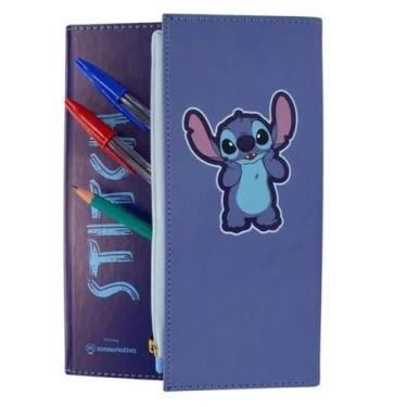 Imagem de Caderno Com Estojo Stitch Disney - Zona Criativa
