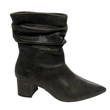 Imagem de Bota Cecconello Feminina Slouchy Cano Baixo Café, 38, Cafe