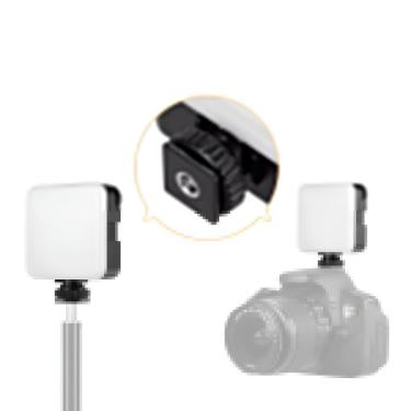 Imagem de Mini Luz Led Portátil para Vídeo Câmera GXM Mini Iluminador Led Rgb com Intensidade Ajustável e Suporte de Sapata Fria