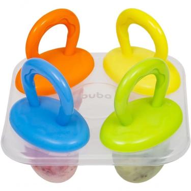 Imagem de Forminha para Picolé Infantil Divertida Livre de BPA em Silicone Sortido Buba