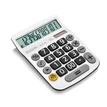 Imagem de Calculadora Mesa Visor 12 Dig. Branca Mv-4132 Elgin