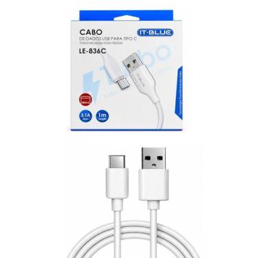 Imagem de Cabo para carregador de Celular USB Tipo C 2.4A it Blue Max - It-Blue,