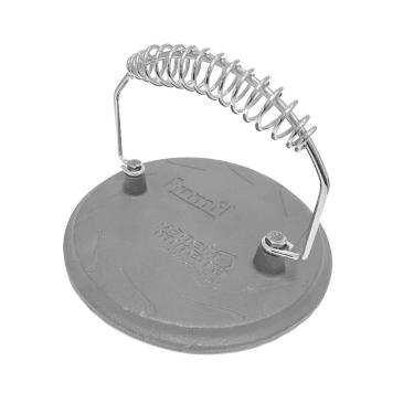 Imagem de Prensador Redondo Grill Alça de Espiral Panela Mineira 19cm