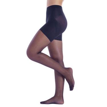 Imagem de Meia calça feminina up line levanta bumbum fio 15 modeladora Loba Lupo