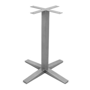Imagem de Base Suporte para Mesa em Aço Modelo Rubi - Genus Móveis, Prata