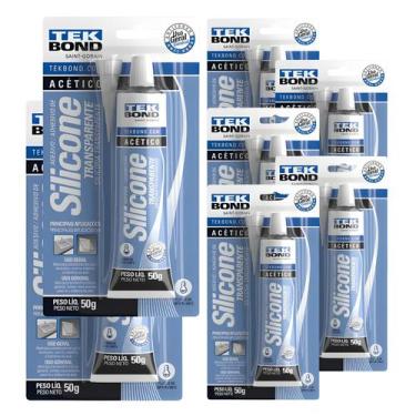 Imagem de 7 Unidades Silicone Acético Incolor 50g Tekbond
