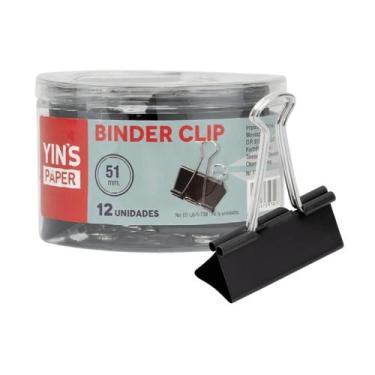 Imagem de Kit Prendedor Binder Clip Metal Yins Paper Home Office Teletrabalho Or