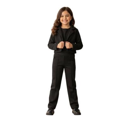 Imagem de Calça Infantil Conforto Cintura Alta Inverno Lisa