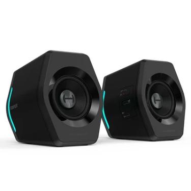 Imagem de Caixa de Som para PC 16W RMS, Bluetooth, USB, AUX P2, Bivolt, RGB 12 Cores - EDIFIER G2000 Preta
