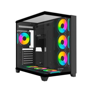 Imagem de Gabinete Gamer Aquário Fortrek Clarity Full - Vidro Temperado - Até 7 