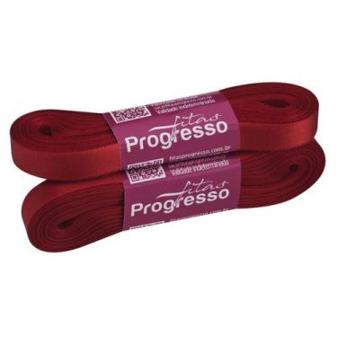 Imagem de Fita de Cetim Progresso 10mm - Nº 2 c/ 10 metros - Vermelho