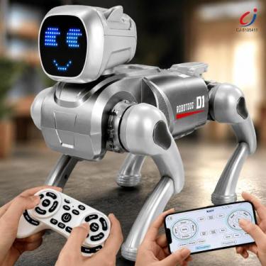 Imagem de Cachorro Robo Inteligente Com Controle Remoto Gestos E Luz LED E Senso