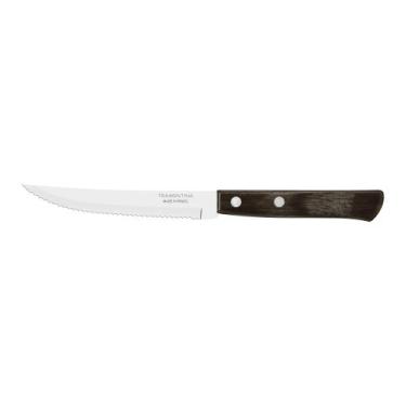 Imagem de Faca para Churrasco com Lâmina em Aço Inox e Cabo em Madeira Tratada P