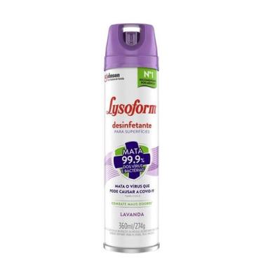 Imagem de Desinfetante Aerossol Lavanda 360ml Lysoform, U