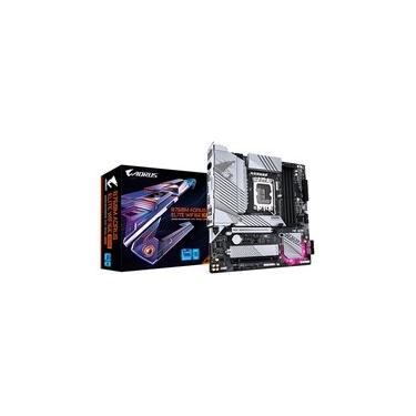 Imagem de Placa Mãe Gigabyte B760M AORUS ELITE WIFI6E GEN5, Intel LGA 1700, mATX, DDR5, RGB,  PCIe 5.0, Wi-Fi 6E, Bluetooth - B760M A E WF6E GEN5