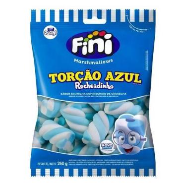 Imagem de Fini Marshmallow Torção Azul Recheado - 250g