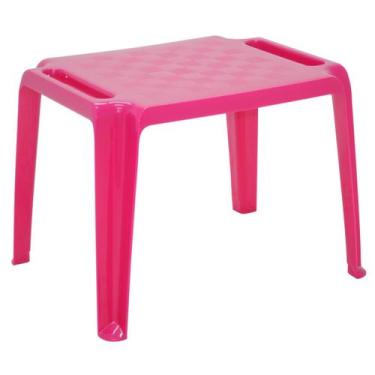 Imagem de Mesa Infantil Tramontina Dona Chica em Polipropileno Rosa