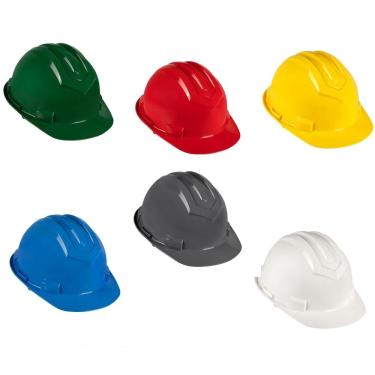 Imagem de Capacete de Segurança Modelo 801 Tipo II Classe B com Jugular e Aba Frontal Vermelho Ledan Bivolt