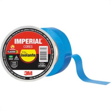 Imagem de Fita Isolante 3M Imperial 10M X 18 Azul - Kit C/10 Unidades