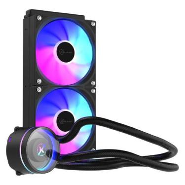 Imagem de Water Cooler Kalkan Aura Lite 240mm ARGB Espelho Infinito 2900RPM 71.4