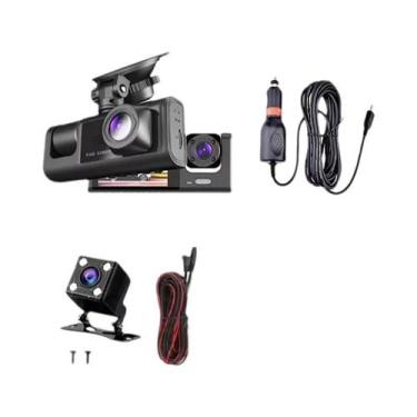Imagem de Câmera Veicular DVR Mini 1080P HD Com 3 Canais WIFI, Gravador De Vídeo